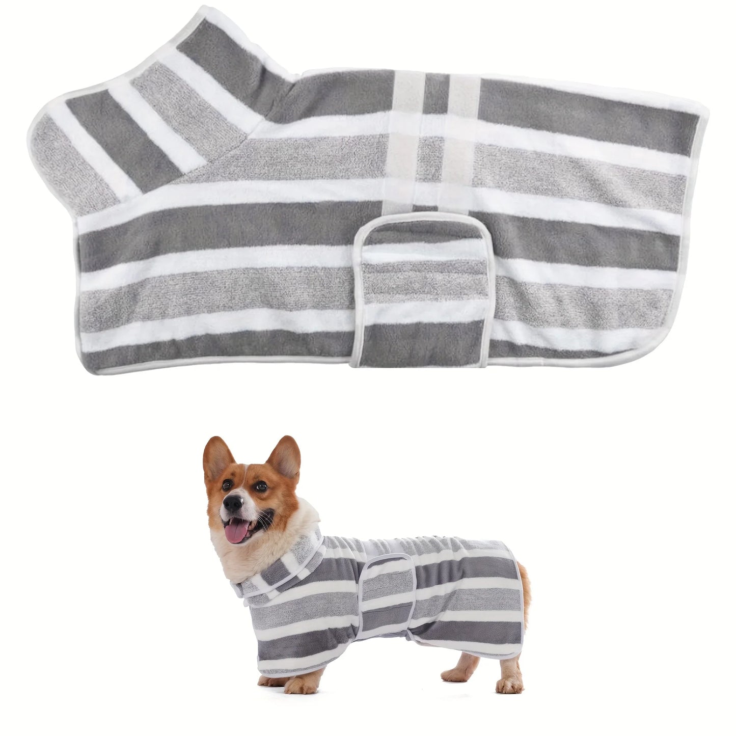 Dog Towel Pet Bathrobe, Fully Wrapped and Quick Drying, pet Quick Drying Towel, Soft and Skin Friendly, Comfortable