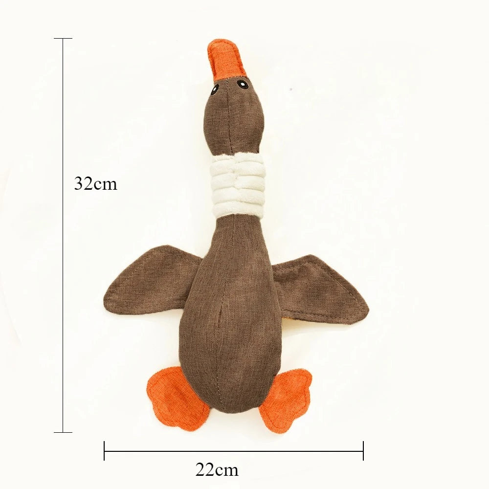 Pet Plush Wild Goose Toy Dog Toys for Small Large Dogs Interactive Puppy Dog Chew Toys Plush Stuffing Pet Accessories Supplies