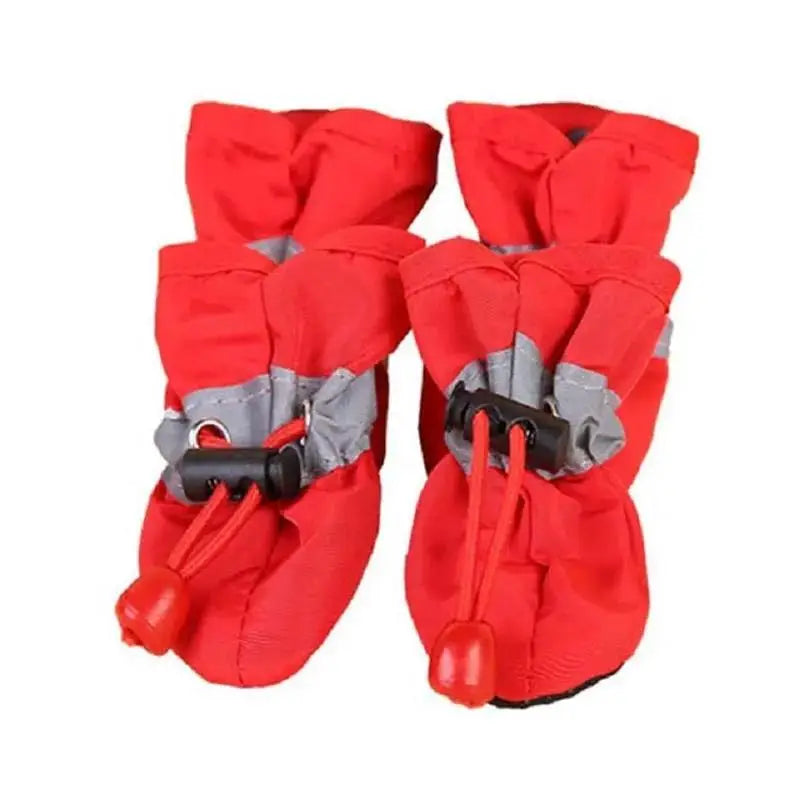 New 4pcs Waterproof Pet Dog Shoes Anti-slip Rain Snow Boot Thick Warm For Small Cats Dogs Puppy Socks Booties