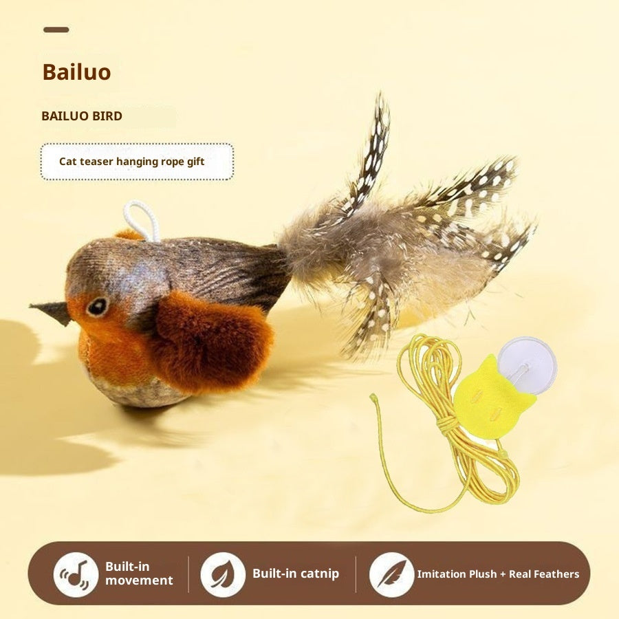 Interactive Bird Toy for Indoor Cats