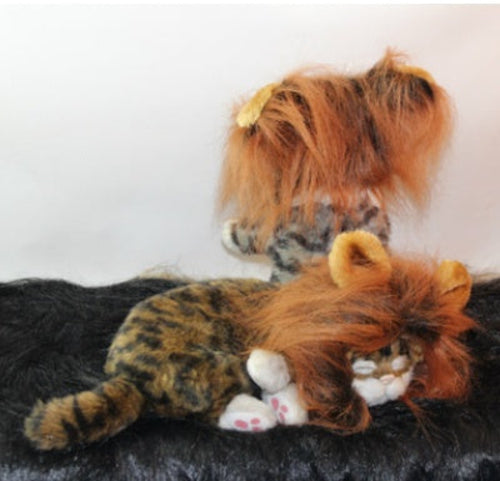 Funny Pet Hat For Small Dogs Cats Hat Emulation Lion Hair Mane Ears
