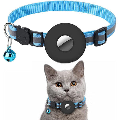 Reflective Adjustable Anti-Lost Pet Collar With Airtag Compatibility