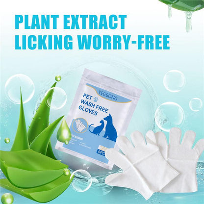 Pet Care Essentials: 6-Pack Of Disposable Non-Woven Gloves For A Clean