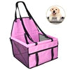 Small Medium Pet Dog Cat Booster Car Seat Waterproof Portable Folding Travel Carrier with Oxford Material and Printed Pattern