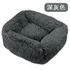 Teddy Cat Kennel Square Kennel Pet Mat Cat Bed Dog Bed Pet Supplies Winter Plush Pet Kennel