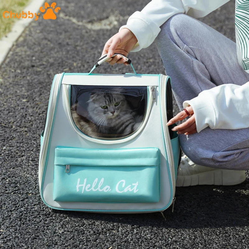 Moveable Carrier Large Space Capsule Pet Carrier Cat Backpack Carrier Outdoor and Shoulders Big Space Pet Backpack