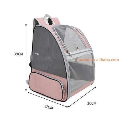 Factory Price Pet Carrier Cat Dog Backpack Breathable Cat Travel Outdoor Shoulder Bag Bird Rabbit Carrying Pet Supplies
