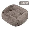 Teddy Cat Kennel Square Kennel Pet Mat Cat Bed Dog Bed Pet Supplies Winter Plush Pet Kennel