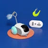 Remote Control Eco-Friendly Silicone Luxury Cartoon Electronic Interactive Cat Toy Car-Novelty Gift for Cats