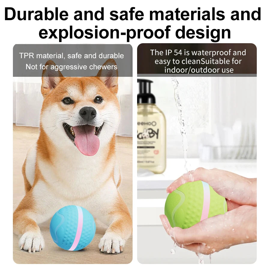 2024 New Automatic Pet Supplies USB Charged Smart Jumping Ball Interactive Pet Dog Ball Toys