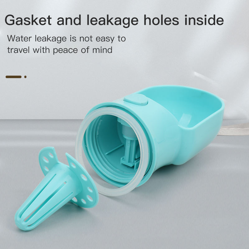2 in 1 portable pet water bottle and feeder