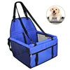 Small Medium Pet Dog Cat Booster Car Seat Waterproof Portable Folding Travel Carrier with Oxford Material and Printed Pattern