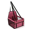 Small Medium Pet Dog Cat Booster Car Seat Waterproof Portable Folding Travel Carrier with Oxford Material and Printed Pattern