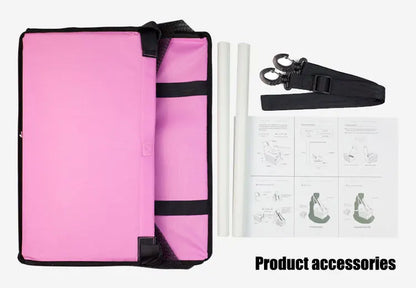 Small Medium Pet Dog Cat Booster Car Seat Waterproof Portable Folding Travel Carrier with Oxford Material and Printed Pattern