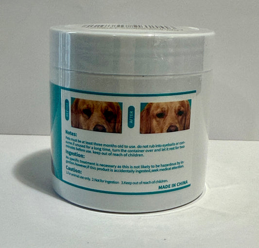 120pcs Hypoallergenic Thickened Portable Rinse-Free Pet Eye Wipes