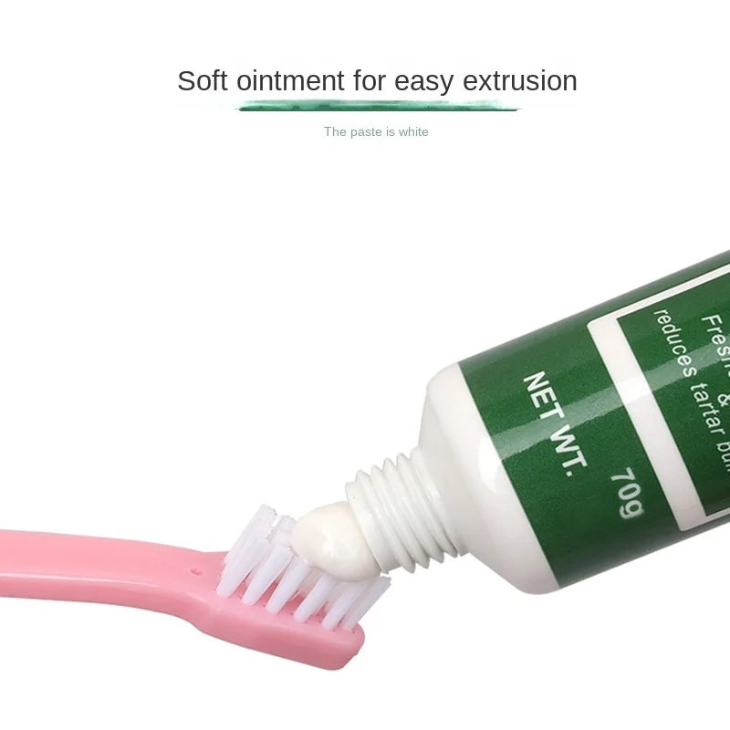 Pet toothpaste dog toothpaste dog oral cleaning products cat toothpaste beef flavored vanilla flavored dog toothpaste