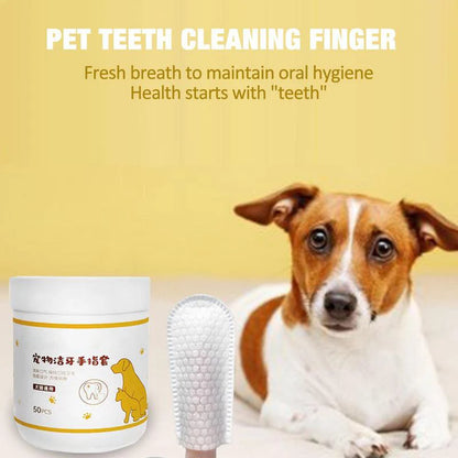 Pet Finger Wipes Eyes Ears Cleaning Paper For Cats And Dogs Tear Stain Remover For Cats Puppy Grooming Deodorant Pets Supplies