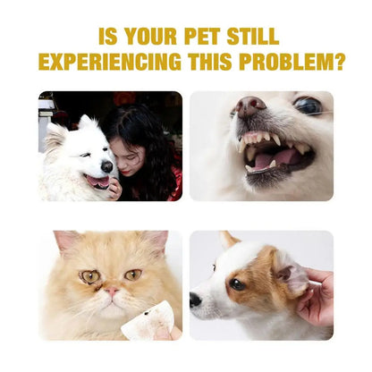Pet Finger Wipes Eyes Ears Cleaning Paper For Cats And Dogs Tear Stain Remover For Cats Puppy Grooming Deodorant Pets Supplies