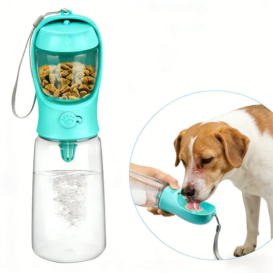 Portable Food Grade Material Pet Dog Cat Puppy Water Bottle Food Dispenser Travel Pet Water Cup For Pets cat bowl accessories