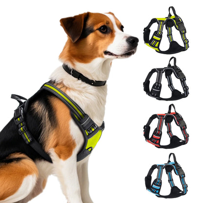 Dog Harness with Handle for Large & Medium Dogs, Breathable Padding Safety Pet Vest Outdoor dog walking harness