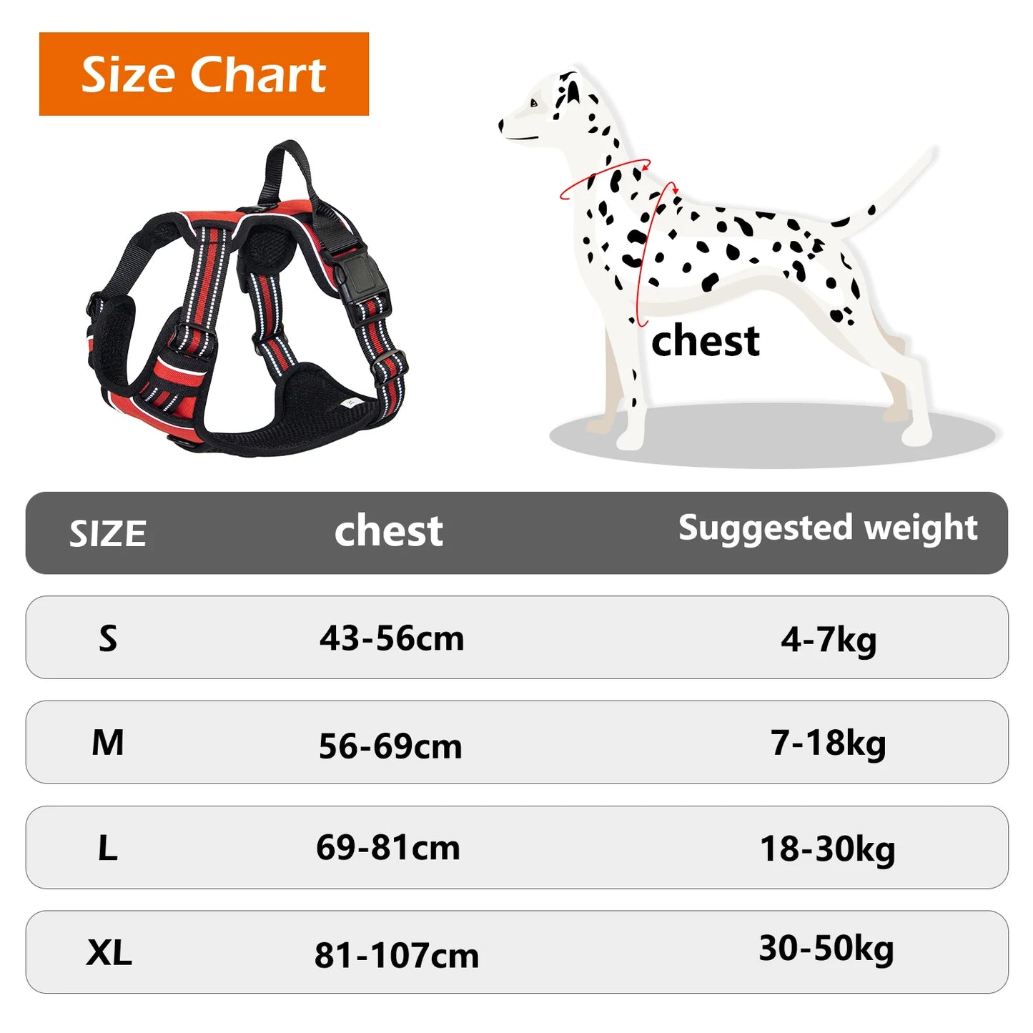 Dog Harness with Handle for Large & Medium Dogs, Breathable Padding Safety Pet Vest Outdoor dog walking harness