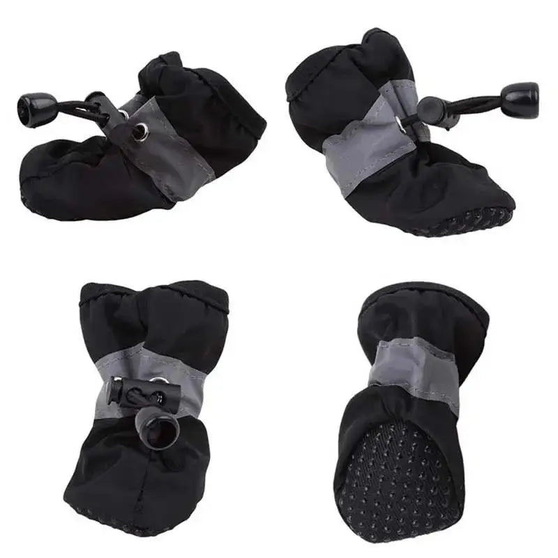 New 4pcs Waterproof Pet Dog Shoes Anti-slip Rain Snow Boot Thick Warm For Small Cats Dogs Puppy Socks Booties