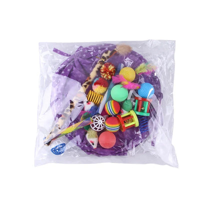 22pcs Cat Toys Kit Mouse Shape BallsFunny Stick Mouse Pet Supplies Value Bundle Kitten Love Cat Channels