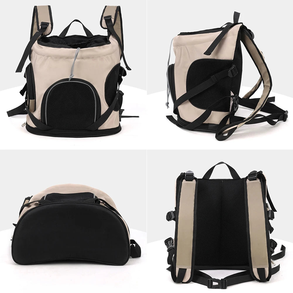 Lightweight Pet Bag Go Out Portable Cat Dog Bag Large Capacity Pet Backpack Breathable Out Puppy Backpack Adjustable Strap