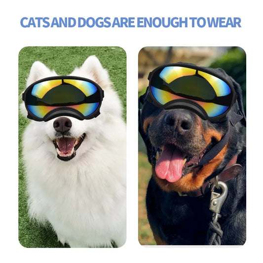 Pet Supplies Medium And Large Dogs Cool Waterproof Windproof Snowproof UV Sun Sunglasses Military Dog Tactical Goggles