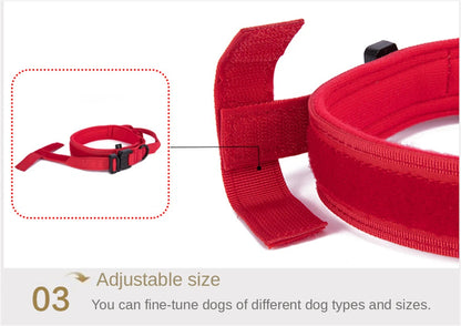 Military Tactical Dog Collar Leash Set Durable Pet Collar Retractable Leash Medium Large Dog German Shepherd Training Accessorie