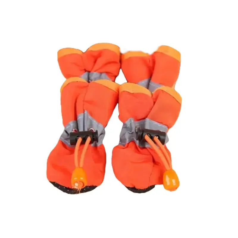 New 4pcs Waterproof Pet Dog Shoes Anti-slip Rain Snow Boot Thick Warm For Small Cats Dogs Puppy Socks Booties