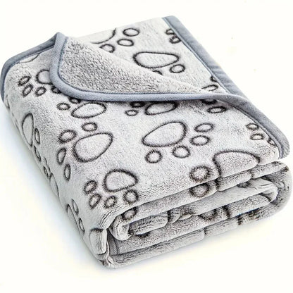 Ultra Soft Fluffy High Quality Pet Blanket Cute Cartoon Pattern Pet Mat Warm and Comfortable Blanket for Cat Dogs Cat Bath Towel