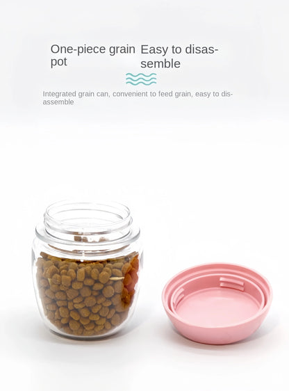Portable Food Grade Material Pet Dog Cat Puppy Water Bottle Food Dispenser Travel Pet Water Cup For Pets cat bowl accessories