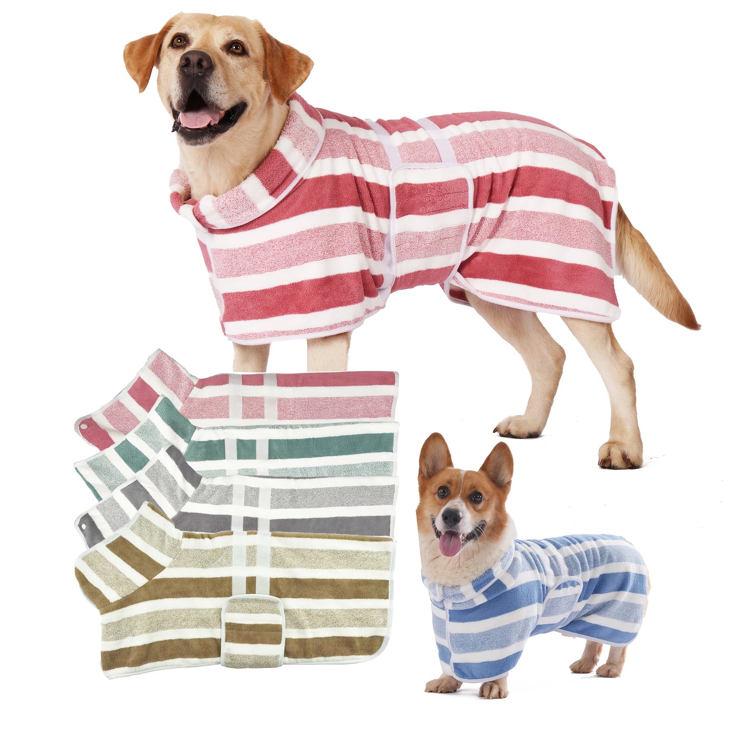 Dog Towel Pet Bathrobe, Fully Wrapped and Quick Drying, pet Quick Drying Towel, Soft and Skin Friendly, Comfortable