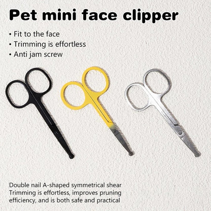 Pet Facial Cleaning Comb Set Remove Tear Stain Eye Droppings Cat Claw Comb Dog Hair Trimmer Scissors Pet Cleaning Accessories