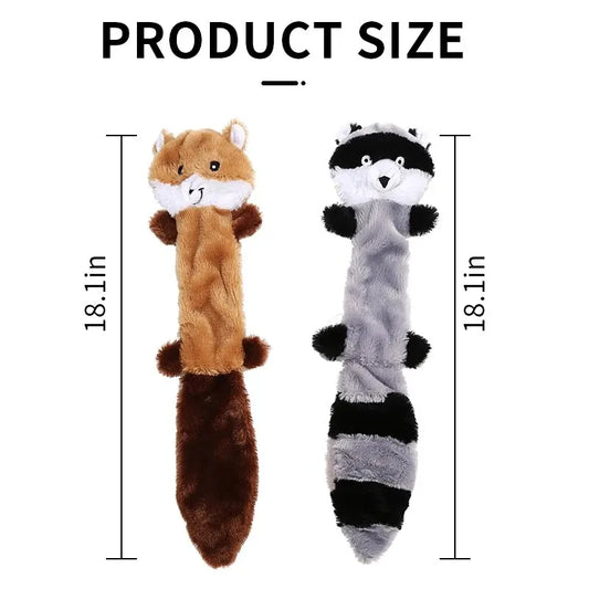 Pet Puppy Supplies Dogs Bite Resistant Sound Toys No Stuffing Plush Squeaky Dogs Chew Toy for Small Medium Large Breed Chewers
