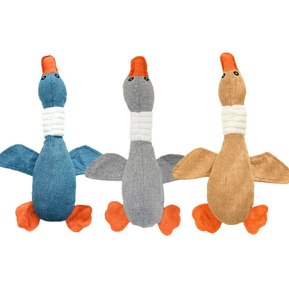Pet Plush Wild Goose Toy Dog Toys for Small Large Dogs Interactive Puppy Dog Chew Toys Plush Stuffing Pet Accessories Supplies