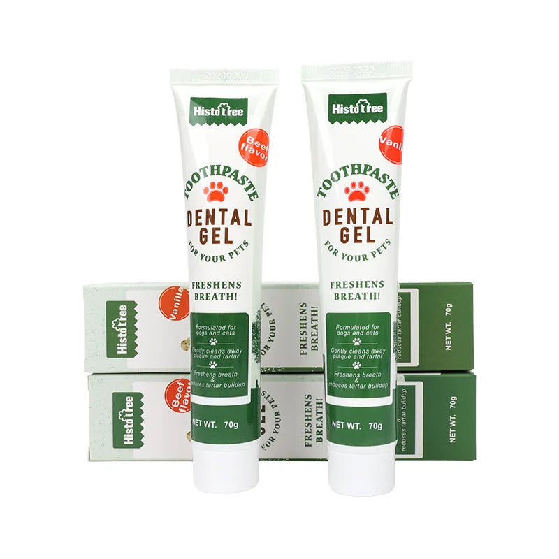 Pet toothpaste dog toothpaste dog oral cleaning products cat toothpaste beef flavored vanilla flavored dog toothpaste