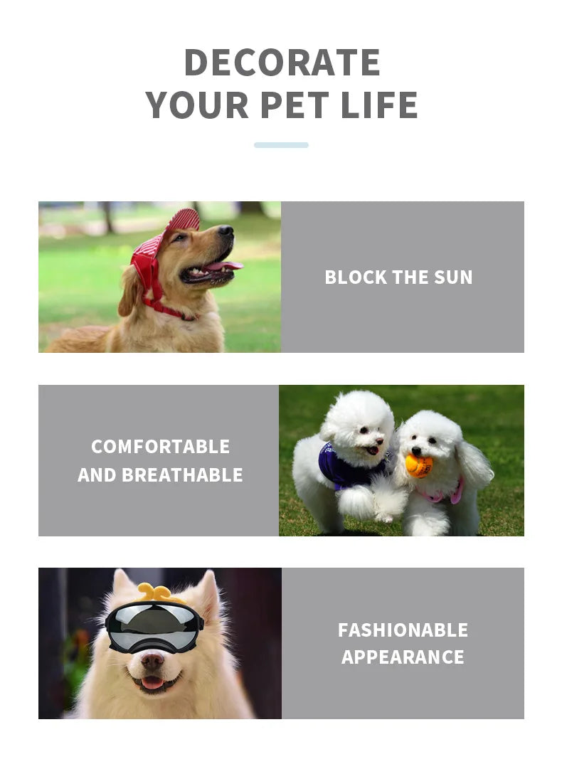 Pet Supplies Medium And Large Dogs Cool Waterproof Windproof Snowproof UV Sun Sunglasses Military Dog Tactical Goggles