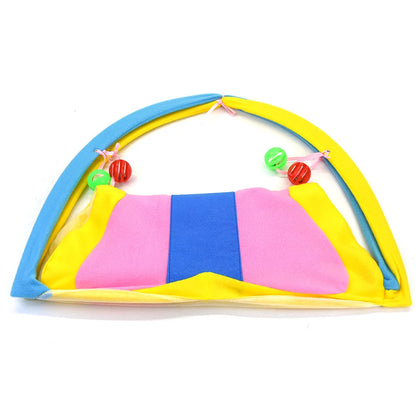 Cat Teasing Tent Bell Ball Foldable Cat Bed Playful Tent Cute Cat Pet Toy Indoor Cat Tent with Hanging Toy Portable Breathable
