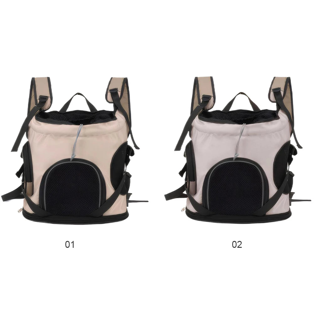 Lightweight Pet Bag Go Out Portable Cat Dog Bag Large Capacity Pet Backpack Breathable Out Puppy Backpack Adjustable Strap