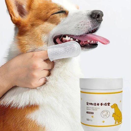 Pet Finger Wipes Eyes Ears Cleaning Paper For Cats And Dogs Tear Stain Remover For Cats Puppy Grooming Deodorant Pets Supplies
