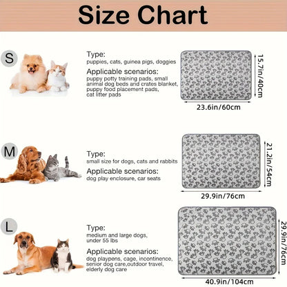 Ultra Soft Fluffy High Quality Pet Blanket Cute Cartoon Pattern Pet Mat Warm and Comfortable Blanket for Cat Dogs Cat Bath Towel