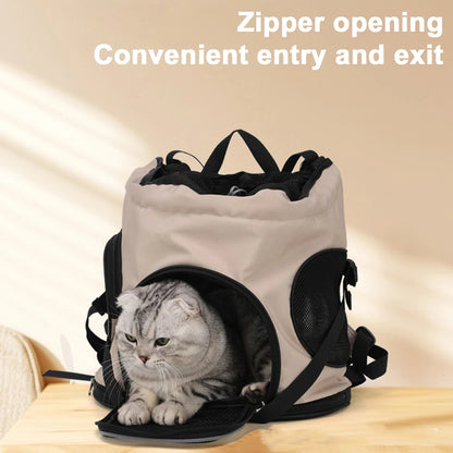 Lightweight Pet Bag Go Out Portable Cat Dog Bag Large Capacity Pet Backpack Breathable Out Puppy Backpack Adjustable Strap