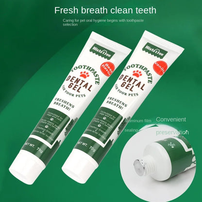 Pet toothpaste dog toothpaste dog oral cleaning products cat toothpaste beef flavored vanilla flavored dog toothpaste
