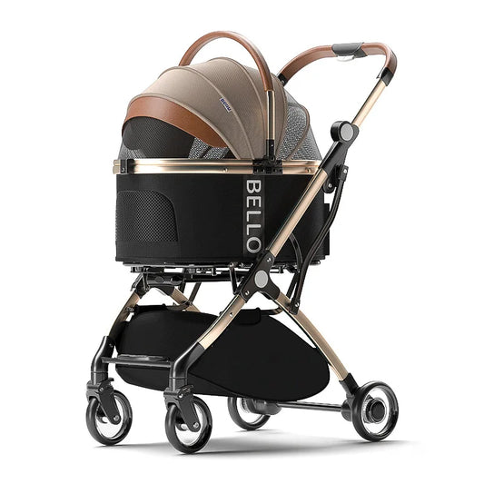 Pet Stroller Cats Dogs Carrier Wheels Supplies Portable Foldable Trolley Pet Outdoor Travel Products Accessories Dogs Stroller