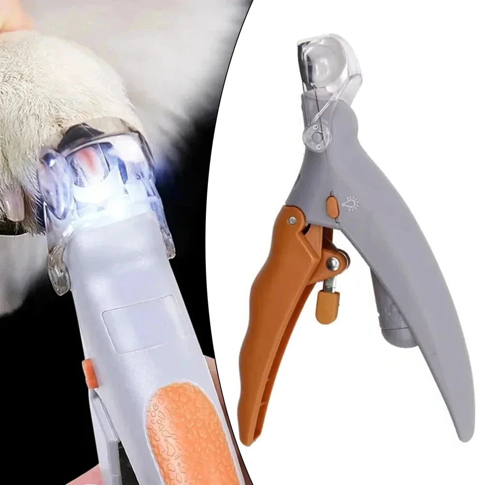 LED Pet Nail Clippers With Light Cat Dog Cleaning Scissors Nail Toeclaw Cutter Scissors Pet Luminous Nail Clippers Pet Supply