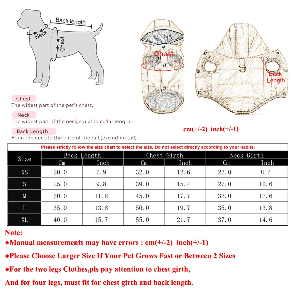 Warm Fleece Dog Coat Hoodie For Small Medium Dogs Winter Puppy Clothes Jacket With D-ring Thick Cozy Pug Dachshund Parka Costume