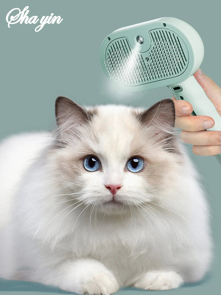 Pet Clean Steam Spray Dog Grooming Brush Unique Steam Brush For Dogs Luxury Grooming Brush Dog Steam Brush C