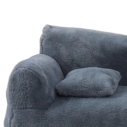 Pet Sofa Soft Plush Anti Slip Bottom Warm Pet Supplies Rectangle Versatile Wear Resistant with Removable Cover for Dog Cat Pet